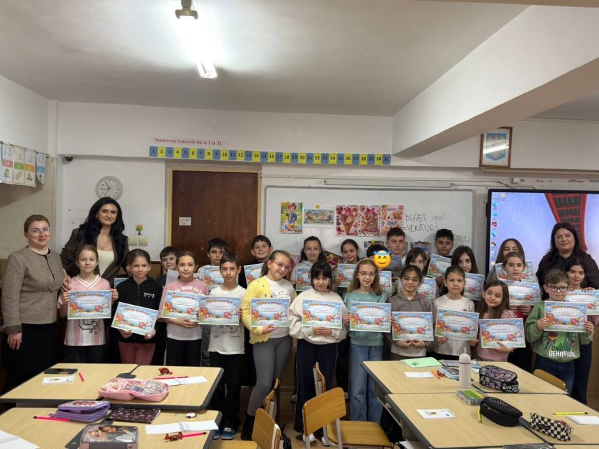 Educatia financiara incepe in scoala Elevii din Targoviste au invatat primele lectii despre gestionarea banilor
