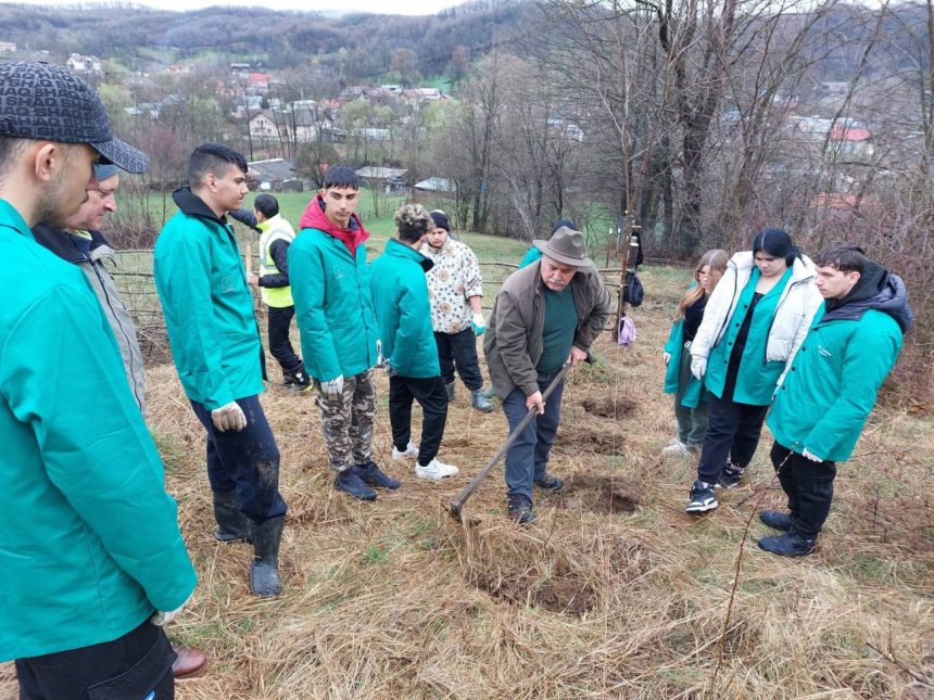 Maratonul Verde continua la Vulcana Pandele Elevi si padurari se implica in plantari la Toculesti