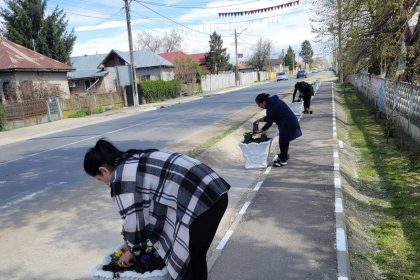 Activitati de primavara la Odobesti plantari de arbori actiuni de curatenie si lucrari de intretinere in diverse zone