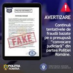 Atentie Tentativele de frauda in numele Politiei Romane continua
