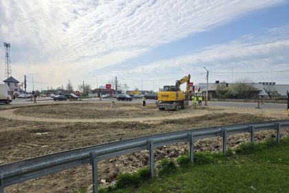 Au demarat lucrarile la intersectia DN7 DN71 de la Baldana Va fi realizata o giratorie moderna