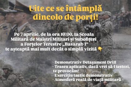 Centrul Militar Judetean Dambovita anunta Ziua portilor deschise la Scoala Militara Basarab I pentru candidatii viitori