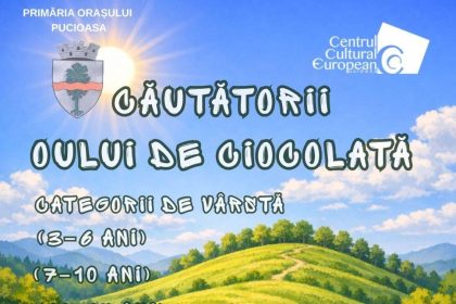 Copiii din Pucioasa sunt invitati vineri la traditionala vanatoare de oua de ciocolata