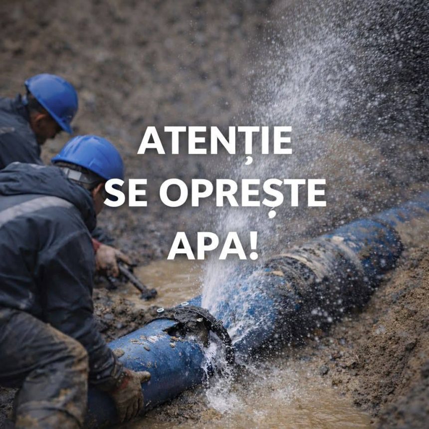 Defectiune la reteaua de apa pe Strada Principala din Vulcana Pandele