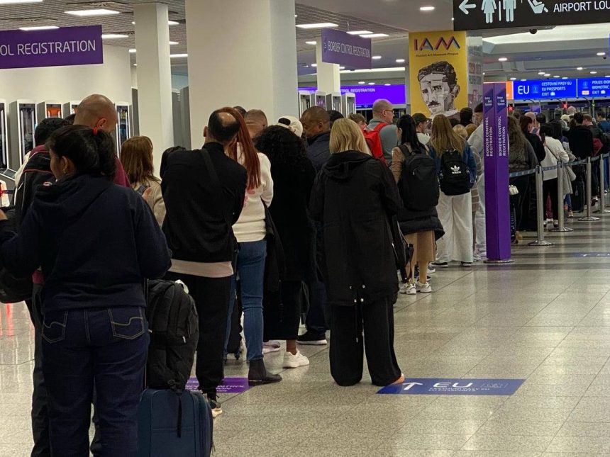Implementarea sistemului EES a generat perturbari semnificative in mai multe aeroporturi