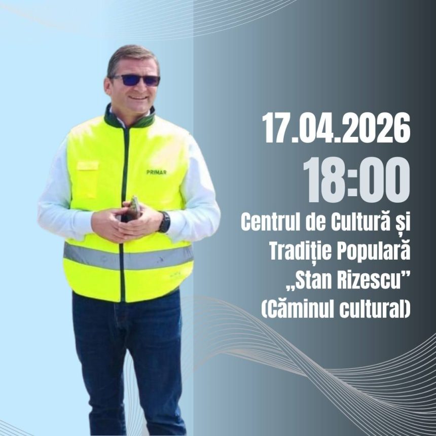Locuitorii din Branesti sunt invitati la o intalnire cu autoritatile locale 1