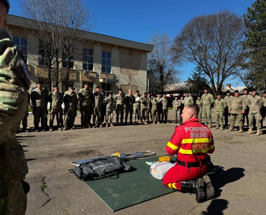 Militarii din Batalionul 114 Tancuri au luat parte la un curs de prim ajutor organizat de ISU Dambovita