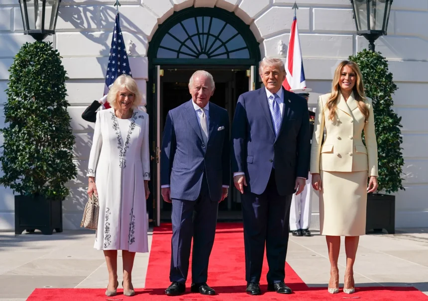 Regele Charles si Regina Camilla s au intalnit cu Trump la Casa Alba