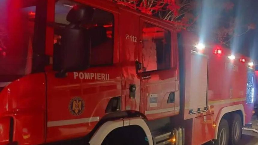 incendiu de amploare pe strada laminorului din targoviste pompierii au intervenit
