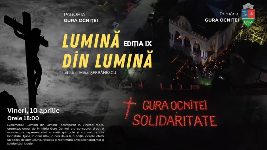 n Vinerea Mare comunitatea de la Gura Ocnitei se ntalneste pentru Lumina din Lumina