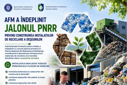 Florin Banica AFM a indeplinit si depasit obiectivul din PNRR referitor la reciclarea deseurilor