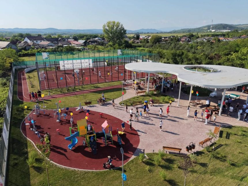 Parcul Generatiilor un nou loc de recreere deschis astazi in Sateni Investitie de 285 milioane de lei pentru comunitatea din Aninoasa