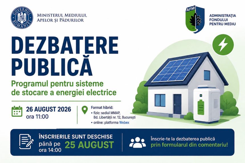 AFM elaboreaza programul pentru stocarea energiei Florin Banica Ne dorim financiare adaptate nevoilor reale ale beneficiarilor