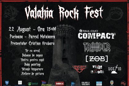 Astazi Pucioasa ridica sonoritatea Trooper ZOB si Compact se vor urca pe scena Valahia Rock Fest