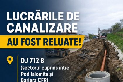 Au fost reintegrate lucrarile la reteaua de canalizare din Vulcana Pandele Doua tronsoane vor fi interventiunate