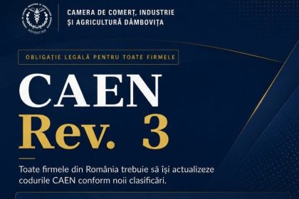 Camera de Comert Dambovita continua campania pentru actualizarea codurilor CAEN