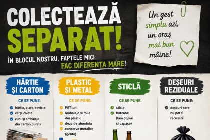 Colectarea selectiva incepe cu un gest simplu Sfaturile ADI Salubritate