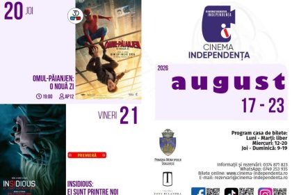Consulta programul proiectiilor de film la Cinema Independenta in perioada 17