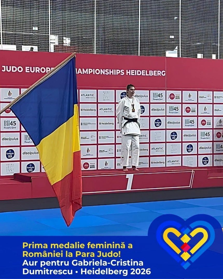 Doua medalii europene pentru Romania la Campionatele de Para Judo