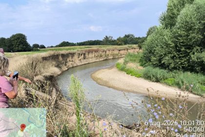 Eroziunea malurilor raului Dambovita inspectata in terren la Salcioara Autoritatile cauta solutii pentru asigurarea sigurantei zonei