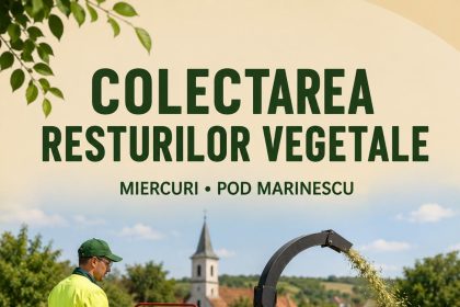 Incepand cu 1 septembrie crengile si celelalte deseuri vegetale nu vor mai fi colectate de la portile gospodariilor din Branesti