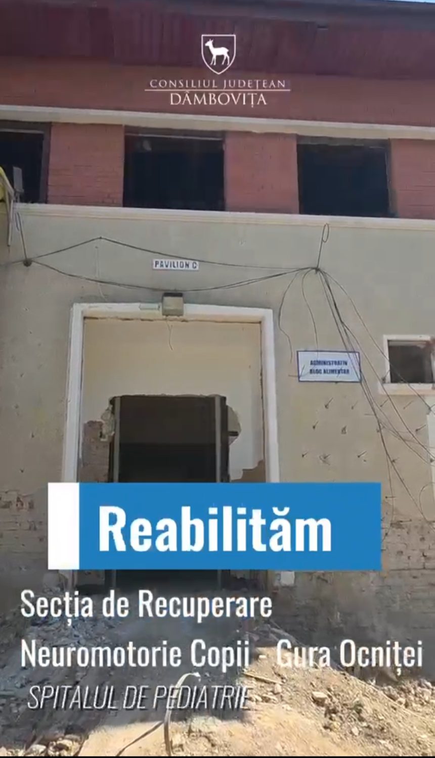 Investitie de peste 66 de milioane de lei la Spitalul de Pediatrie Conditii moderne pentru micii pacienti la Gura Ocnitei