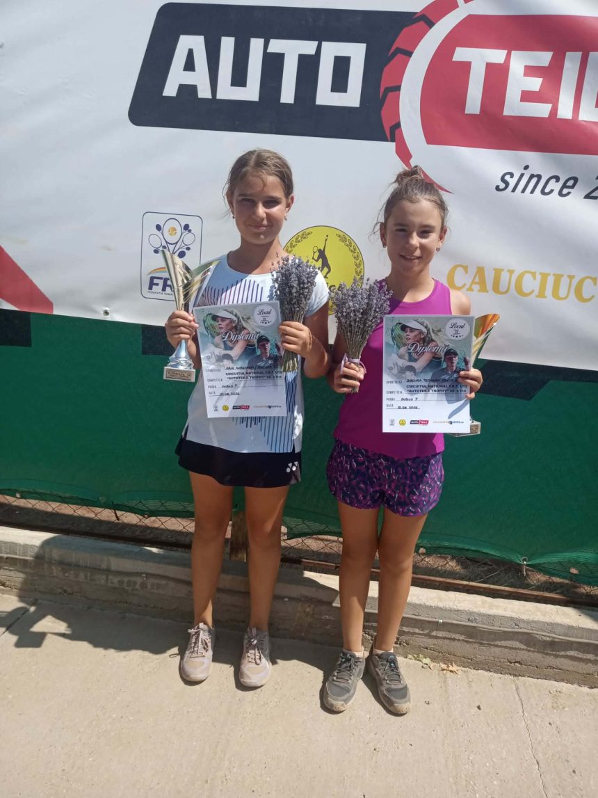 Performanta deosebita pentru tenismena Teodora Bucura A castigat la simplu si a fost finalista la dublu la Trofeul Autoteile U12