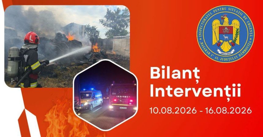 Peste 300 de interventii dintr o saptamana pentru ISU Dambovita Aproape 30 de incendii de vegetaie uscat au solicitat ajutorul pompierilor