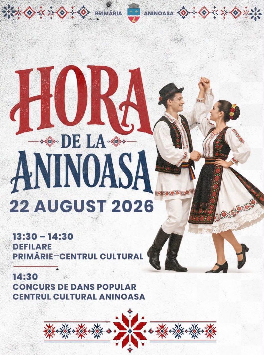 Peste 500 de dansatori din 20 de ansambluri sunt asteptati in acest weekend la Festivalul concurs Hora de la Aninoasa