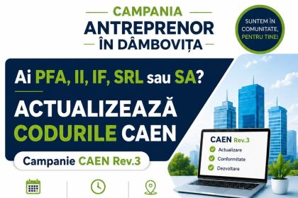 Primaria Baleni organizeaza maine o sesiune de informare despre actualizarea codurilor CAEN
