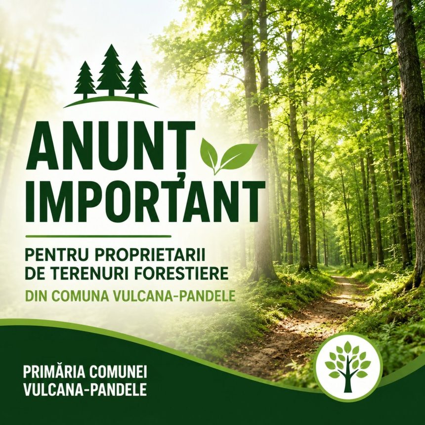 Proprietarii de paduri din Vulcana Pandele trebuie sa isi marcheze terenurile pentru a putea exploata lemnul