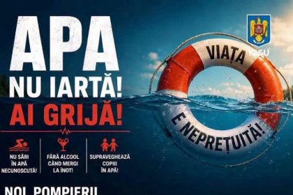 Racoarea poate ascunde riscuri Sfaturile pompierilor din Dambovita pentru zilele de canicula