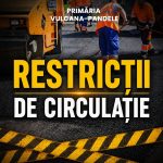 Restrictii de circulatie marti in Vulcana Pandele Se realizeaza asfaltarea DJ 712 in apropierea Primariei