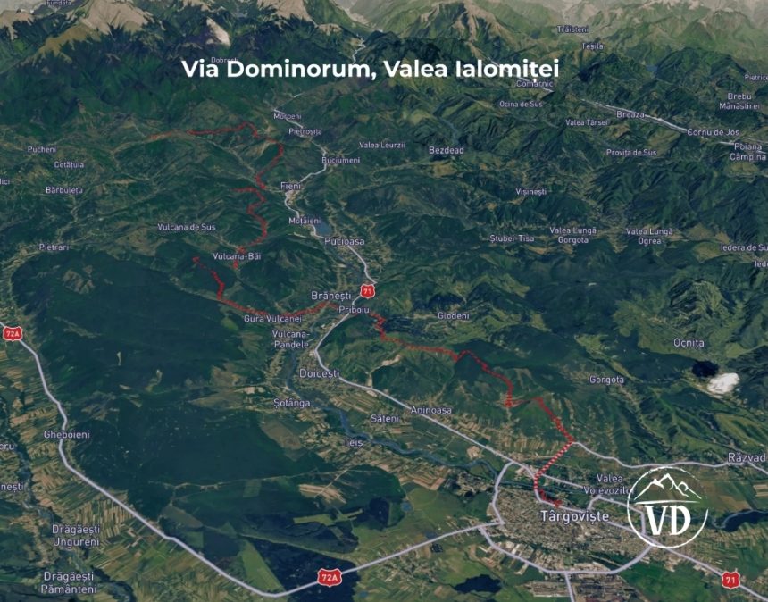 Via Dominorum incepe marcarea primei etape a traseului istoric dintre Targoviste si Campulung