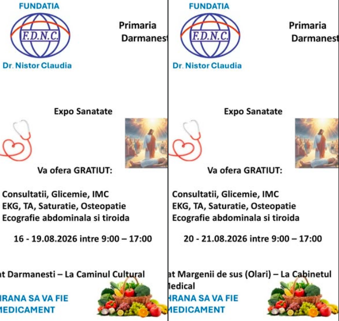 analize medicale gratuite pentru locuitorii din darmanesti si olari consultatii ekg si ecografii printr o campanie organizata in comuna