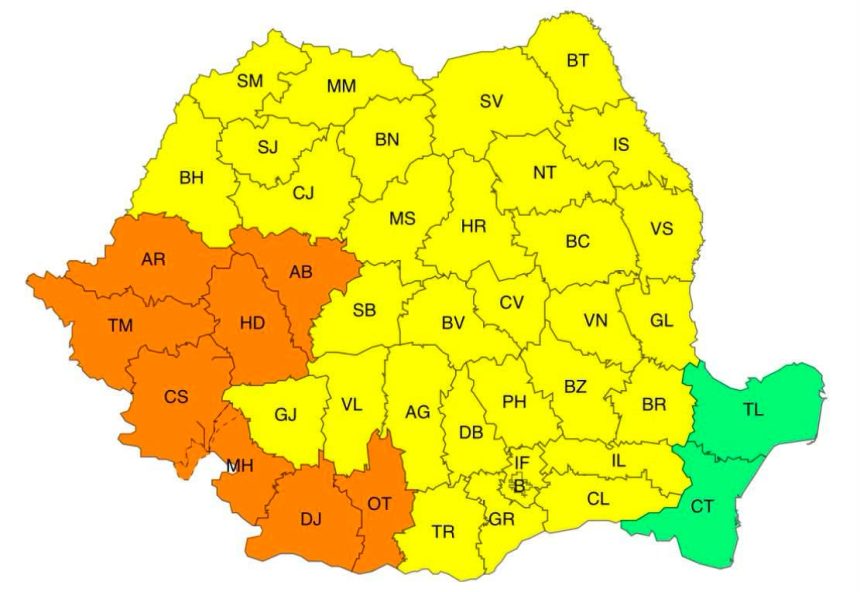 cod galben de canicula in judetul dambovita incepand de maine temperaturile maxime ajung la 37 de grade iar noptiile devin tropicale