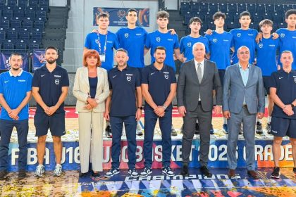 echipa nationala U16 a Romaniei la baschet masculin pozitia 8 la Campionatul European