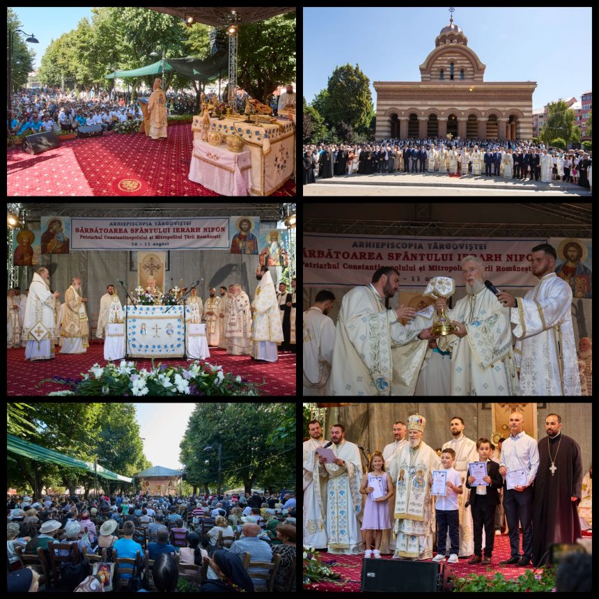 la targoviste peste 20000 de credinciosi au luat parte la sarbatoarea sfantului ierarh nifon patriarh al constantinopolului si mitropolit al tarii romanesti