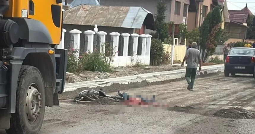 Accident rutier tragic la Bucșani: un biciclist a murit pe loc