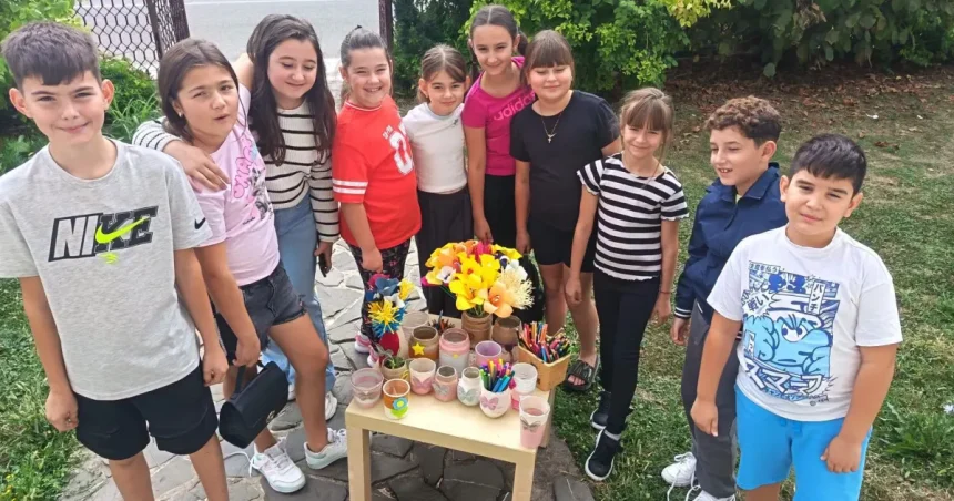 Atelier de reciclare pentru copiii din Gura Ocniței, la Biblioteca Adânca