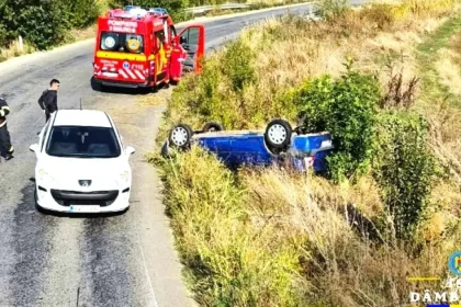 Bărbat rănit într-un accident rutier produs în comuna Petrești