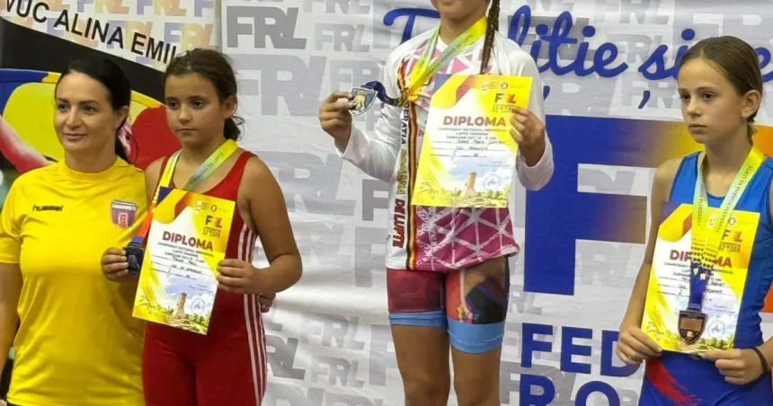 Campioană națională la 11 ani. Sara Maria Dumitru, eleva din Târgoviște cu două titluri