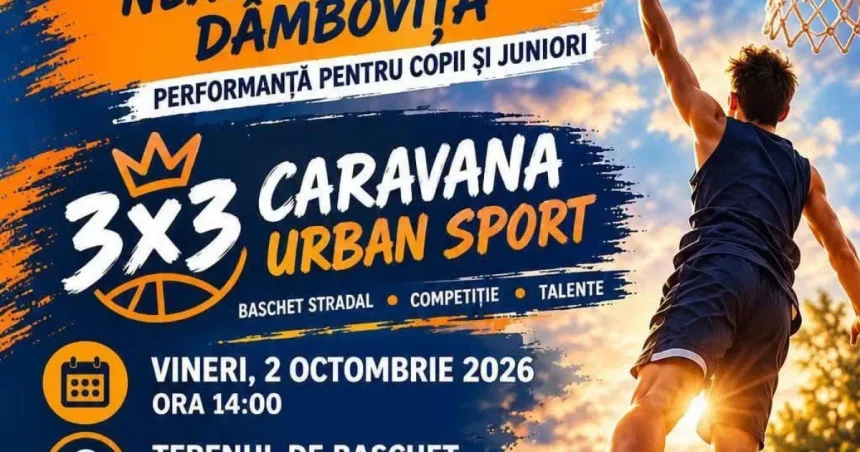 Caravana 3x3 debutează la Pucioasa. Copiii din Dâmbovița, invitați pe teren