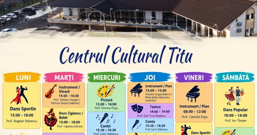 Cursuri gratuite de muzică, teatru, pictură și dans pentru copiii din Titu