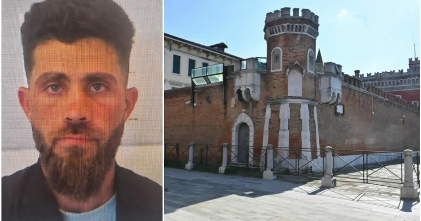 Evadare spectaculoasă: deținut român de 33 de ani, fugit din penitenciarul din Veneția