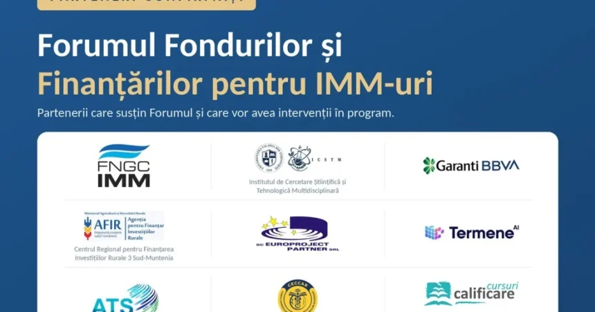 Forum la Târgoviște pentru antreprenori: fonduri, credite și garanții pentru IMM-uri