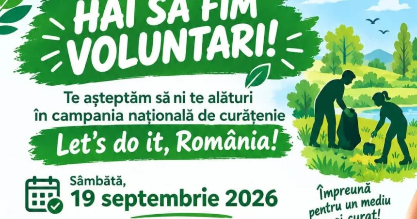 Mogoșani în campania „Let’s Do It, Romania!”: voluntari chemați sâmbătă la curățenie