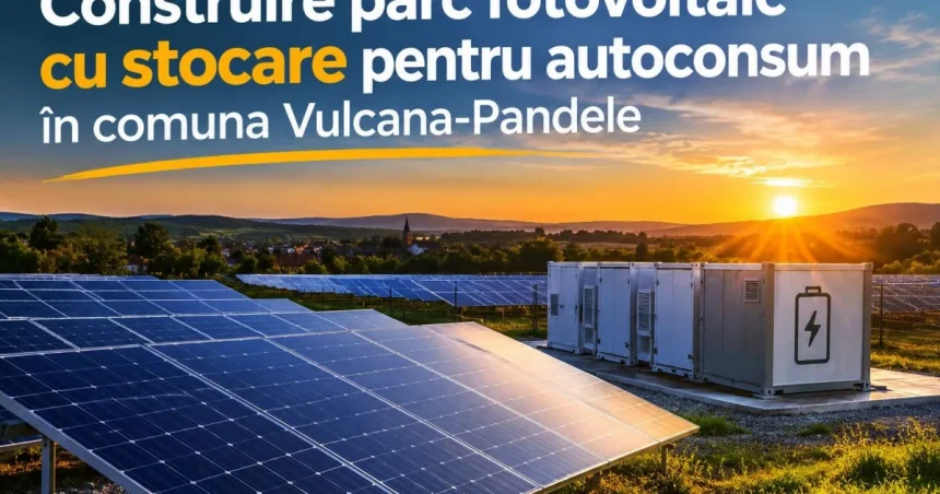Parc fotovoltaic cu stocare pentru instituții publice din Vulcana-Pandele