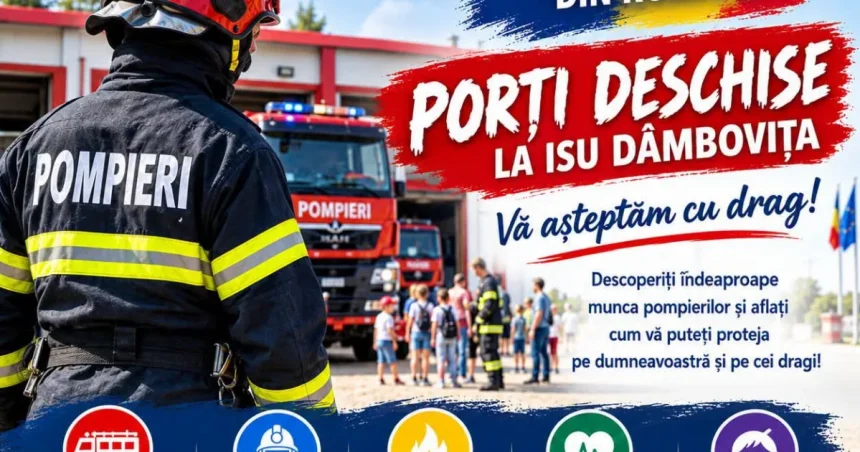 Pompierii dâmbovițeni își deschid porțile de ziua lor