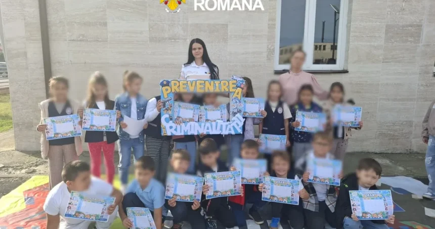 Prima zi a Săptămânii Prevenirii Criminalității: siguranța copiilor din lazuri și comișani